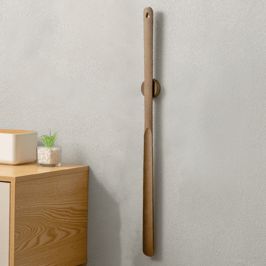 Long Handle Wooden Shoe Horn with Magnetic Tip - SweetyGem