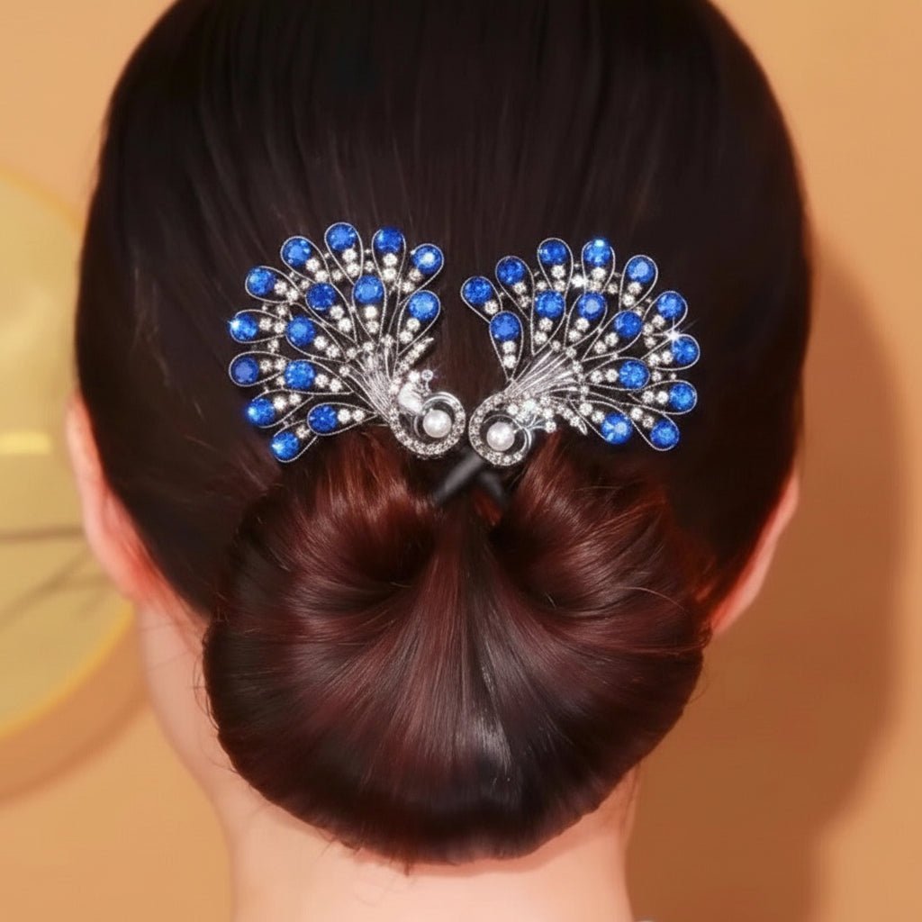 Beautiful Crystal Hair Bun Clip Accessory - SweetyGem