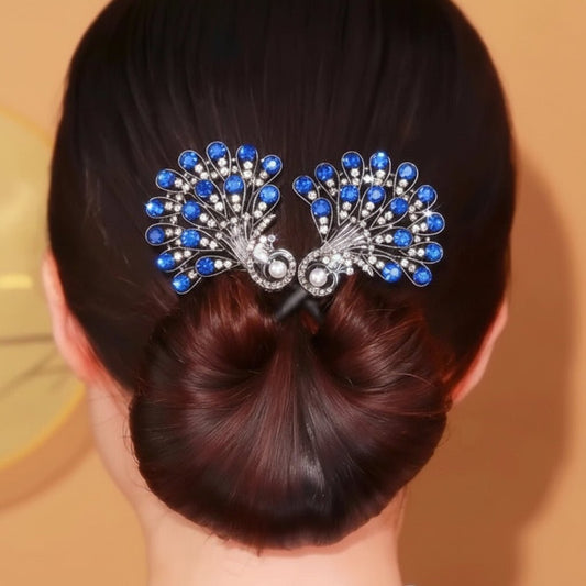Beautiful Crystal Hair Bun Clip Accessory - SweetyGem
