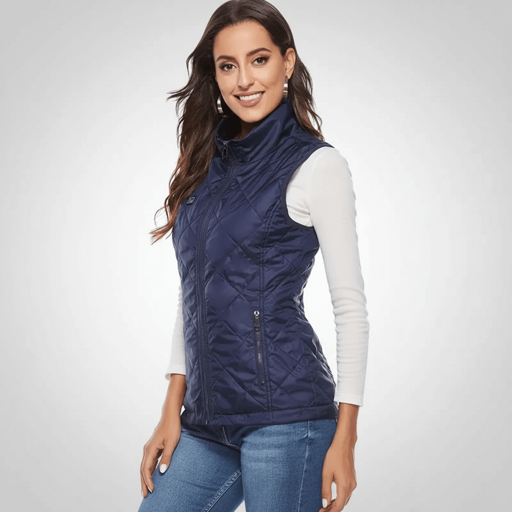 Warm Electric Vest for Women Quilted Outdoor Jacket