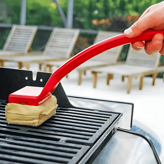 Easy Clean BBQ Grill Brush Long Handle Bristle Free - SweetyGem