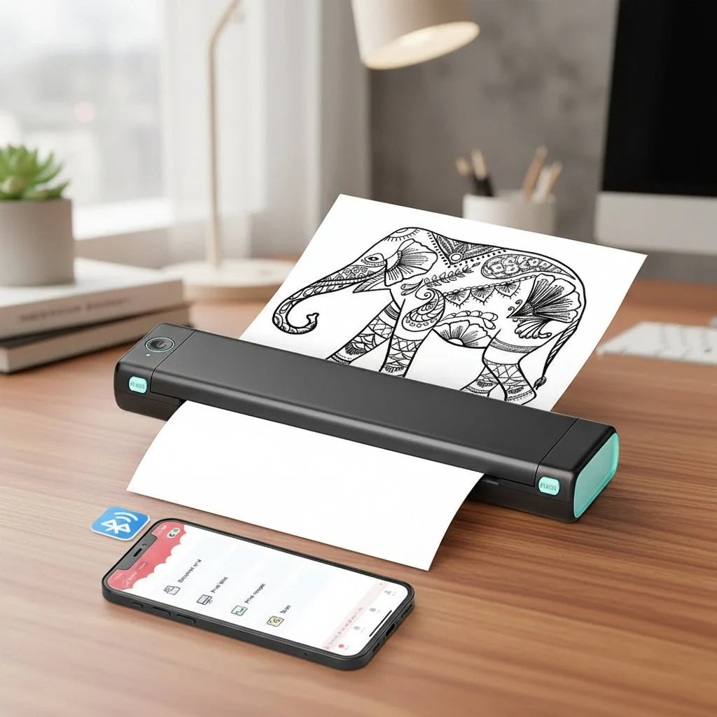 Portable Thermal Printer Bluetooth Inkless Mobile Printing – SweetyGem