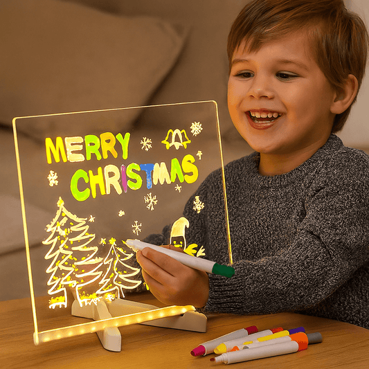 Colorful LED Kids Drawing Tablet Fun Learning Pad - SweetyGem