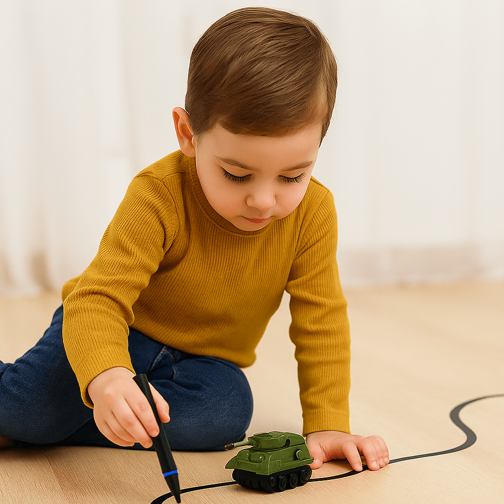 Fun Remote Control Line Tracker Toy Car for Kids