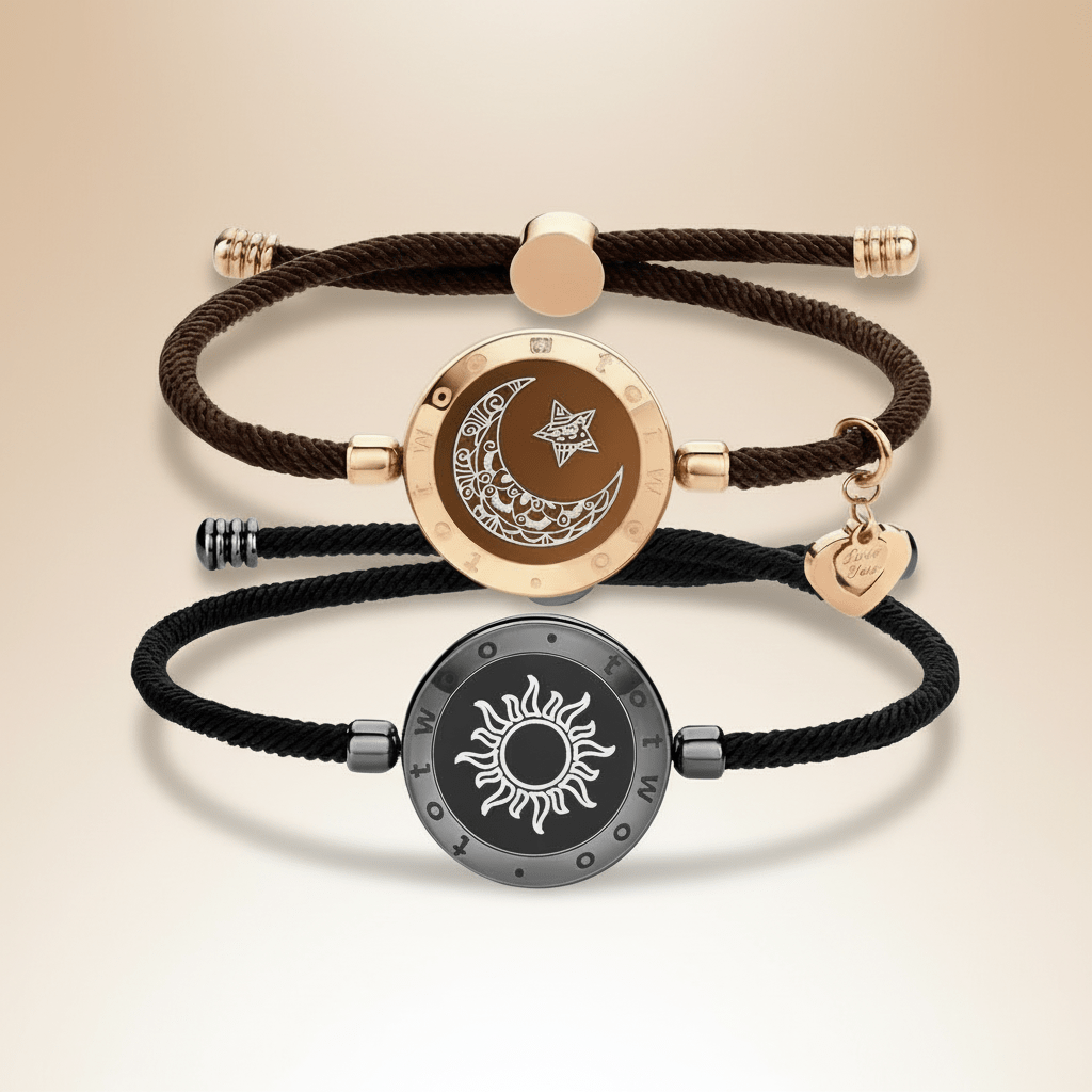 Love Token Pair Vibe Smart Stainless Steel Bracelets - SweetyGem