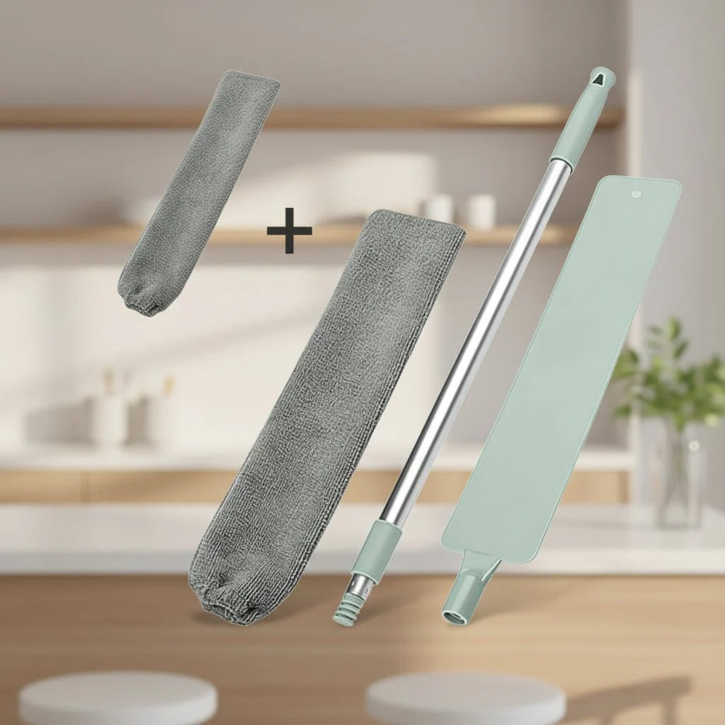 Extendable Microfiber Floor Mop Cleaning Brush Dusting Tool