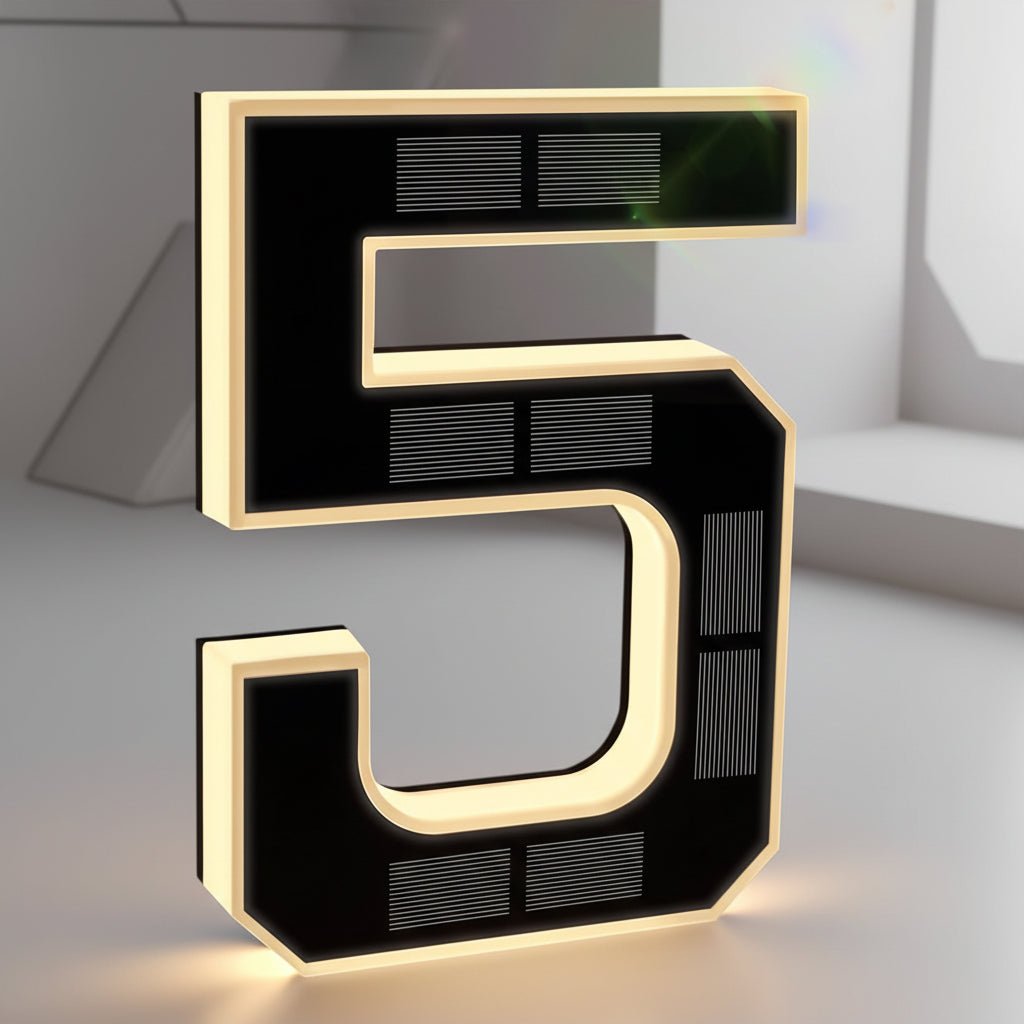 Bright LED Home Number Sign Outdoor Illuminated