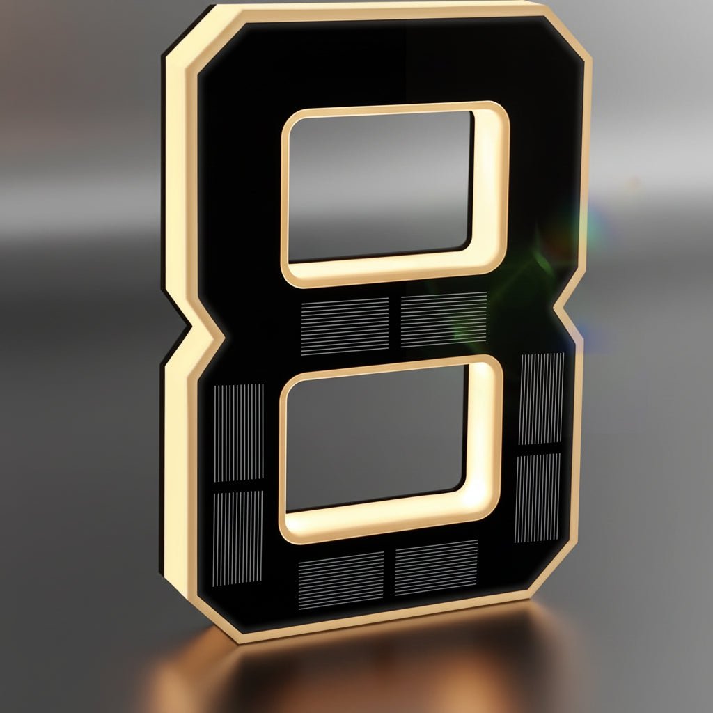 Bright LED Home Number Sign Outdoor Illuminated