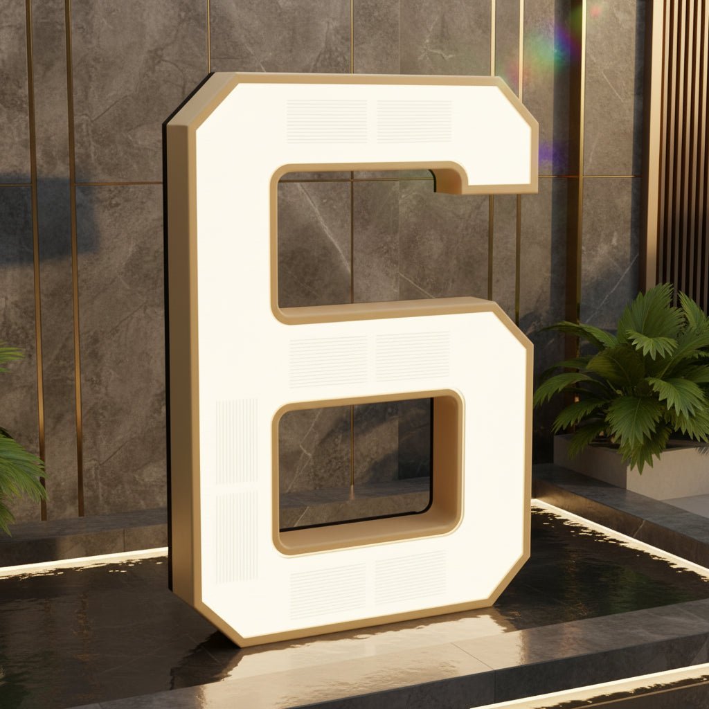 Bright LED Home Number Sign Outdoor Illuminated