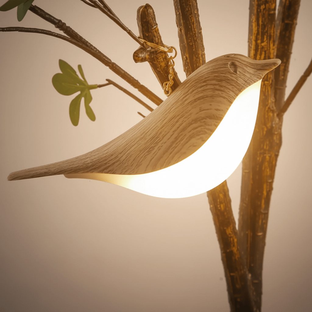 Decorative Bird Table Lamp LED Touch Nightlight - SweetyGem