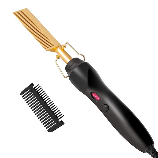 2 in 1 Hot Brush Hair Straightener