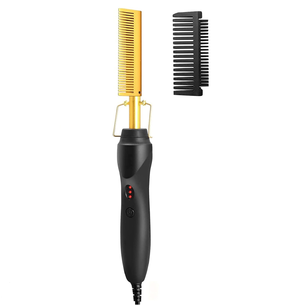 2 in 1 Hot Brush Hair Straightener