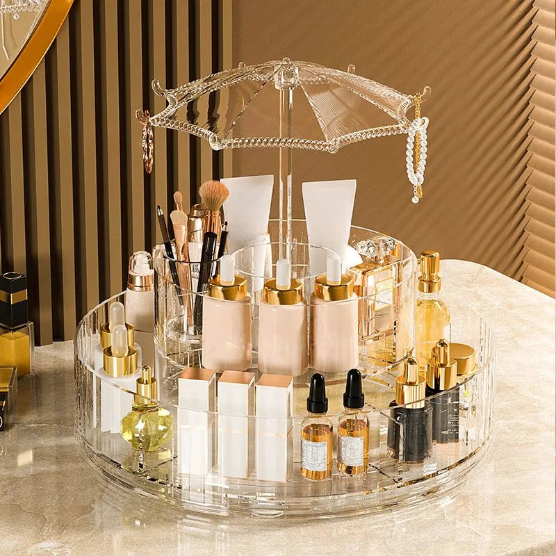 Acrylic Rotating Makeup Organizer