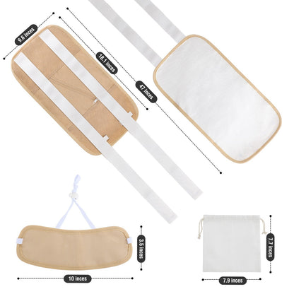 Castor Oil Pack Wrap with Elastic Straps