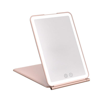 Portable LED Folding Makeup Rechargeable Mirror