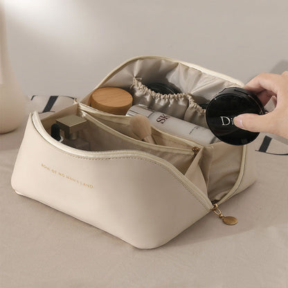 Faux Leather Cosmetic Bag Makeup for Travel